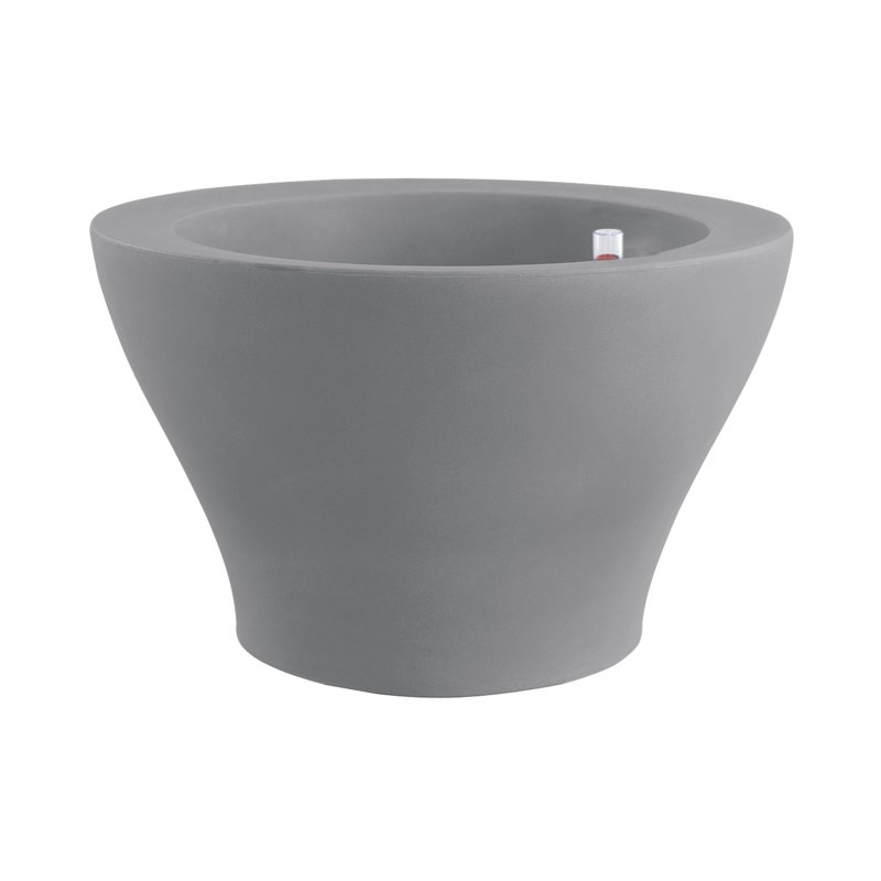 Centro Resin Pot Planter, 29.5" H x 47.25" W x 47.25" D, Steel