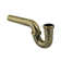 Kingston Brass Made To Match 1-1/4 (or 1-1/2) x 1-1/2 Inch Decor P-Trap without Flange, 13-1/16 Inch Length, 18 Gauge