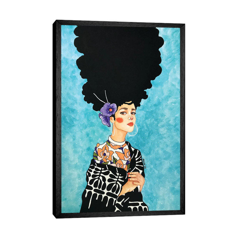 Truth Lies Low by Hülya Özdemir - Painting on Canvas, Black Floater Framed, 66.04cm H x 45.72cm W x 3.81cm D