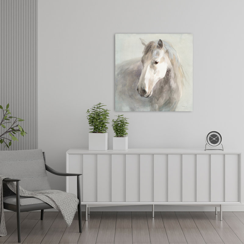 Gentle Horse, art contemporain, H 24 po x l 24 po