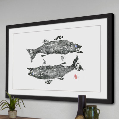 « sea bass », reproduction d’art encadrée