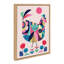 «Mid Century Modern Wyandotte» par Rachel Lee 3 Birdies Studio, reproduction d'art sur toile encadrée
