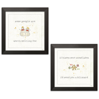 « christmas minnie iv & v », ensemble de 2 reproductions d’art