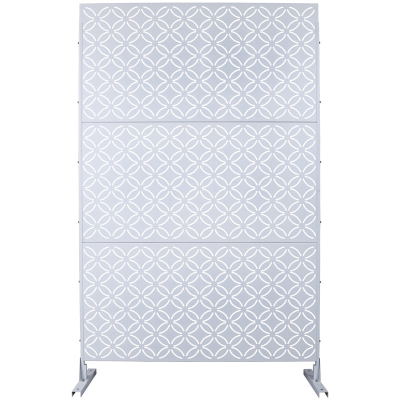 Écran d'intimité extérieur et intérieur H 76 po x l 48 po, Blanc