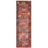 Medina Handmade Wool Navy/Red Area Rug