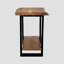Table de bout à 2 niveaux en bois massif Beames Live Edge avec rangement-124438186