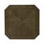 Table basse octogonale avec roulettes Gertraute
