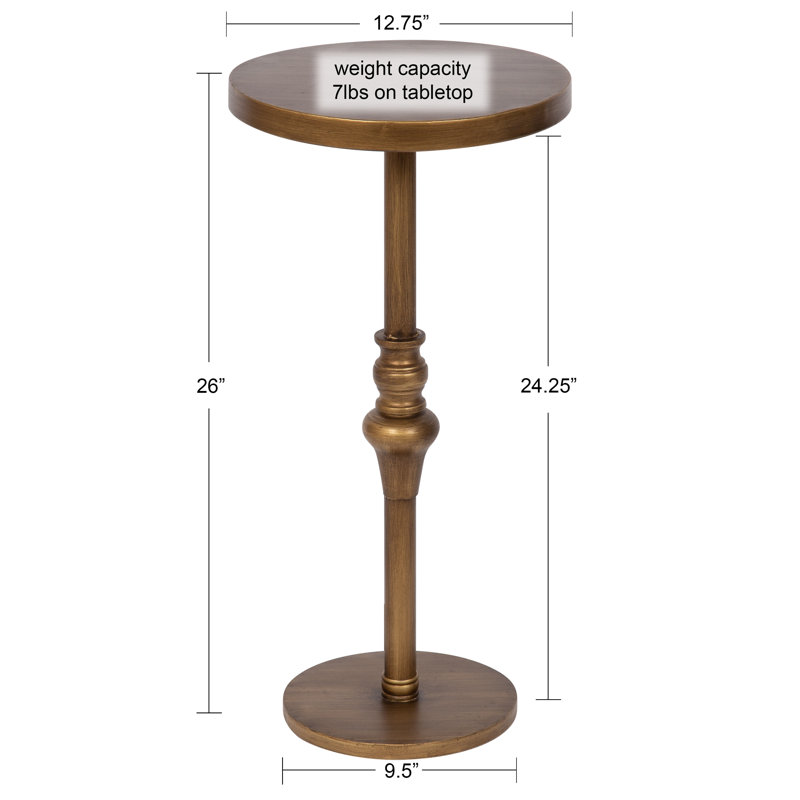 Stratton End Table, Gold