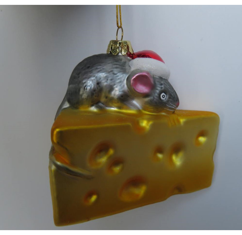 3'' Glass Hanging Figurine Ornament