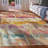 Apollo Abstract Couleurs Multi Abstract Waves Area Rug-1911112025