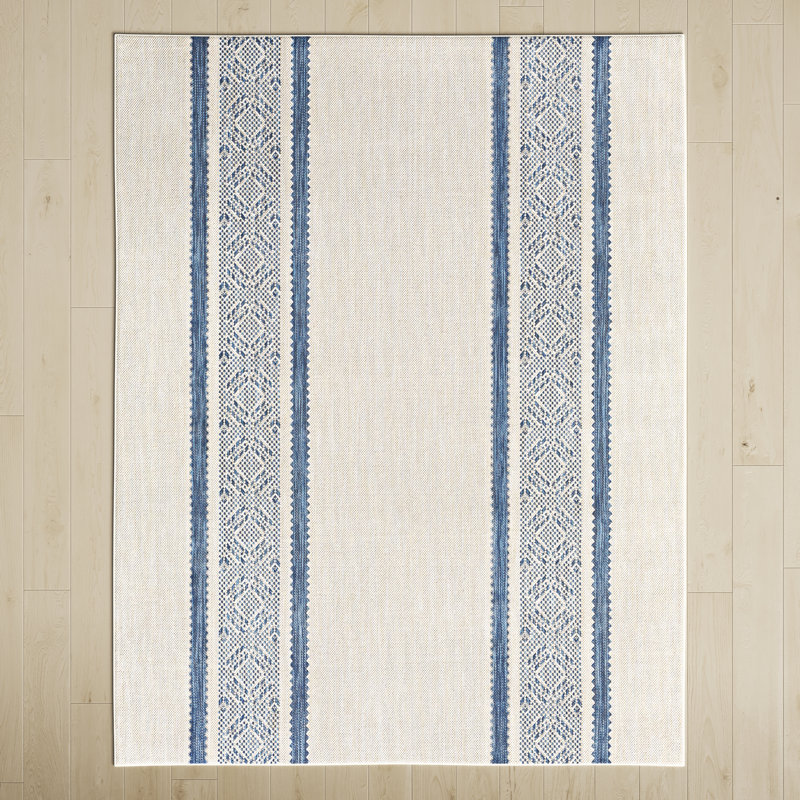Southwestern Indoor / Outdoor Rug, Rectangle 5'3" x 7'