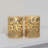 Gold Jacquard Battery Operated Glass LED Candles
