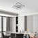 Flausch 8 - Light 60cm Modern Ceiling Light, Dimmable LED Flush Mount with Remote, Rectangle Acrylic Chandelier