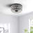 Ettinger 11.8" W 3-Light Metal and Crystal Drum Flush Mount
