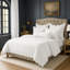 Ensemble de housse de couette en coton blanc Elsie 6 pièces-115684571