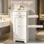 White Mdf Tilt-out Laundry Hamper Cabinet