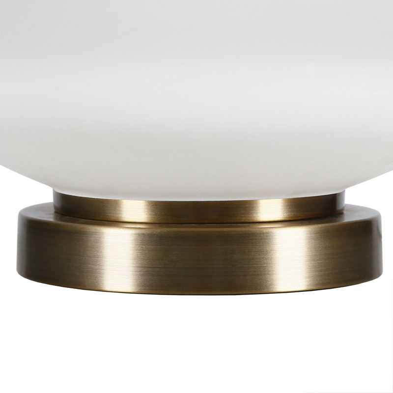 Lampe de table 26 po Danelea, Blanc pur