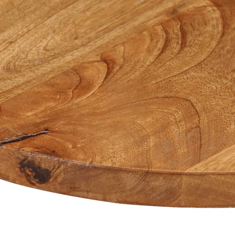 Table Top Solid Wood Mango, Oak, 3.8cm H x 50cm W x 50cm D