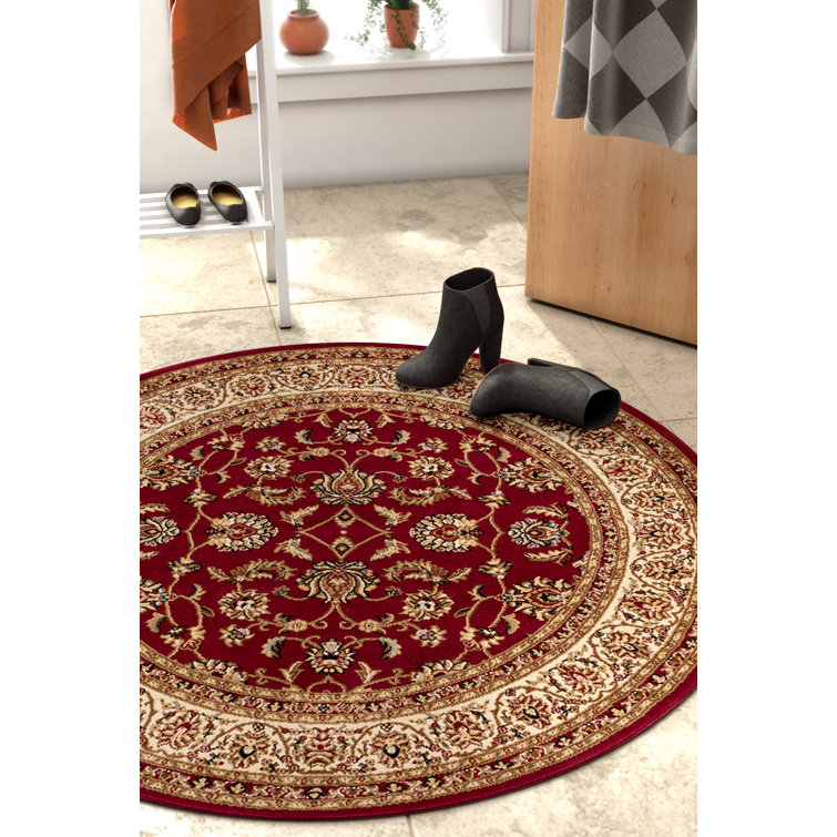 Tapis traditionnel rouge Belliere Sarouk