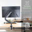 Fixation de bureau pour moniteur pneumatique à bras simple