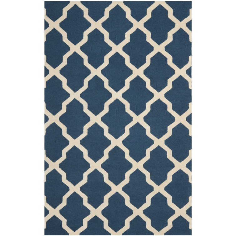 Darbonne Trellis Wool Hand Woven Area Rug