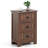 End Table Nightstand Bedroom Storage w/ 3 Drawers & Wood Slide-1086909902-1086909939