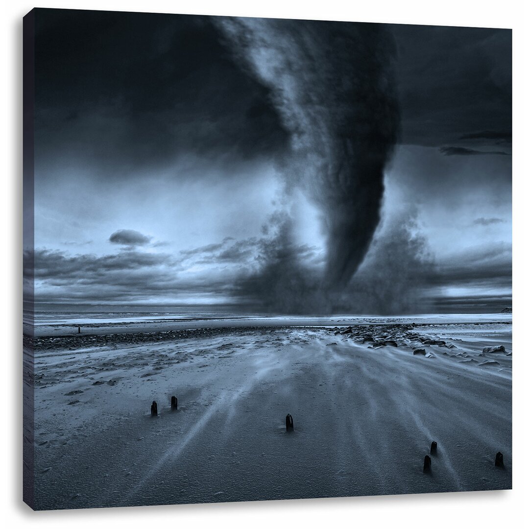 Leinwandbild Dramatischer Tornado