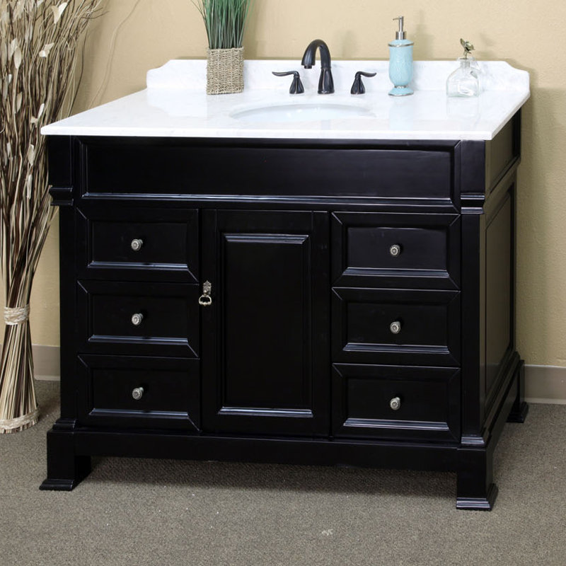 Ensemble de meuble-lavabo simple 50 po Aberdash, Espresso