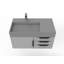 Ensemble de meuble-lavabo mural simple 36 po Bassi-573101964-629745239-573101960
