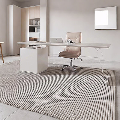 Bureau rectangulaire blanc de 62,99 po
