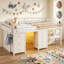 Loft Bed with Built-In Ladder-58821608