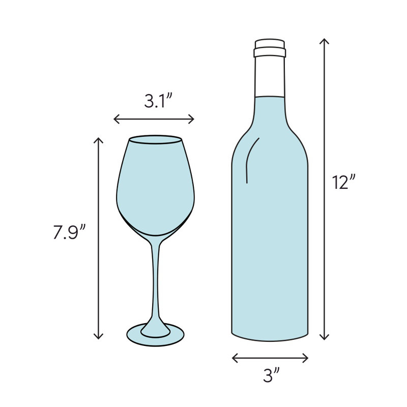 Ensemble de 4 verres à vin en plastique métallique, Doré, 12 oz