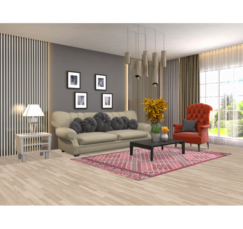 Tapis géométrique moderne 5 x 8