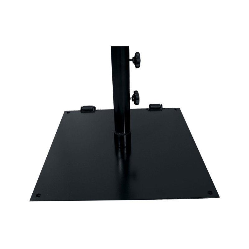 75 lb Base de parasol plate plate 24 "avec roulettes