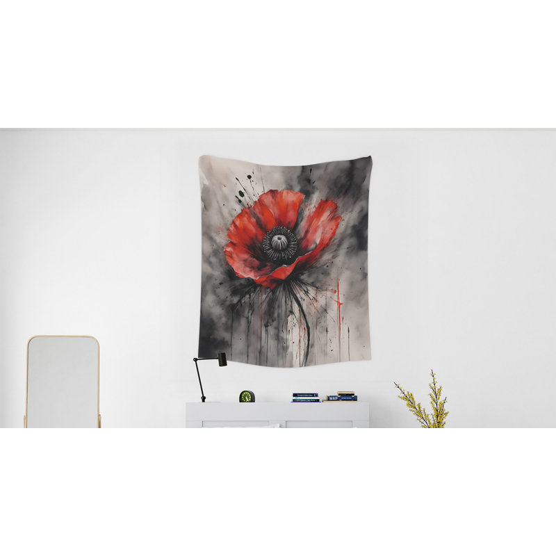 Tapisserie murale, H 60 po x l 51 po x P 0,5 po