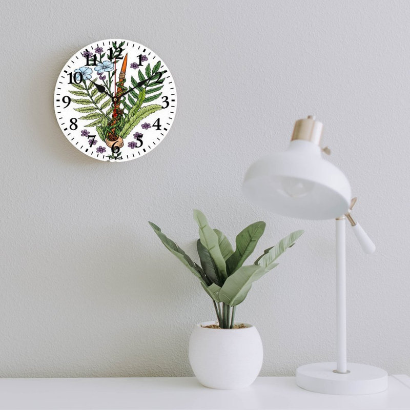Horloge murale décorative 12 x 12 pouces