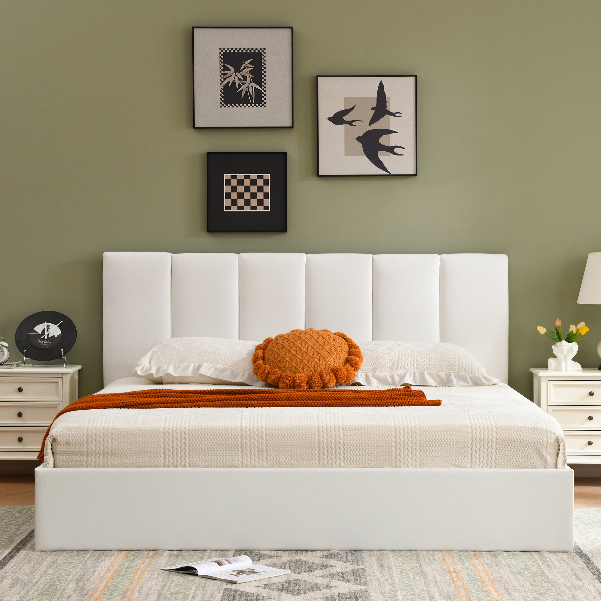 Latitude Run® Juanetta Hydraulic Lift Up Storage Upholstered Platform Bed & Reviews | Wayfair