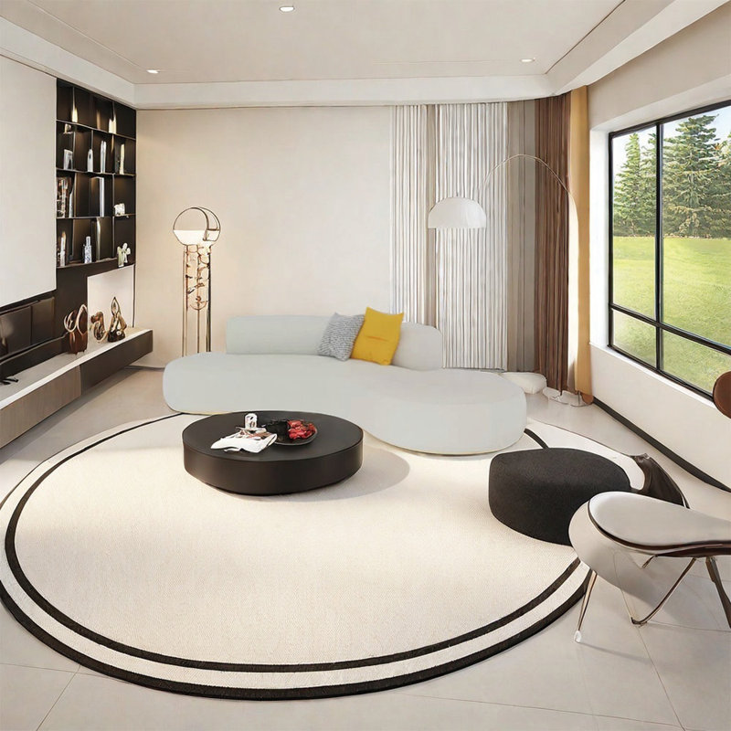 ins wind arc sofa coffee table combination, 29.53" H x 82.68" W x 35.43" D