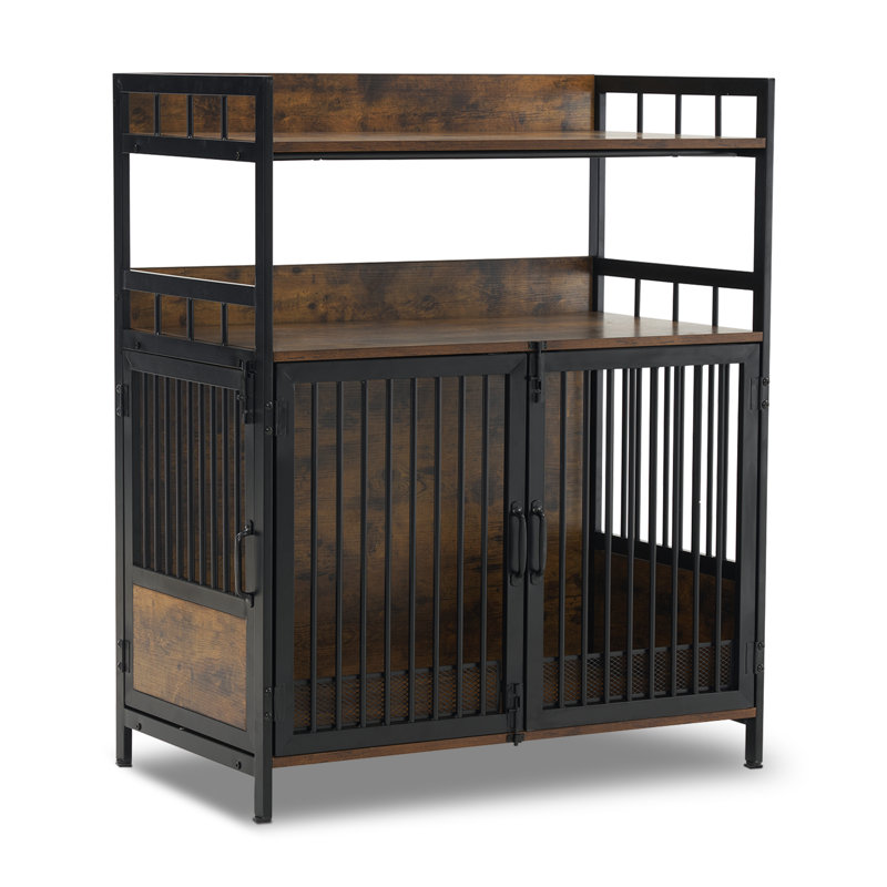 Cage pour chien Tucker Murphy Pet ™ Furniture, Brun / noir