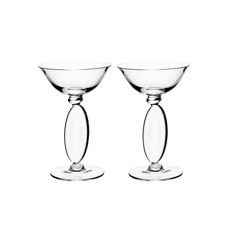 Omnia 5.07oz. Handmade Crystal Coupe Set