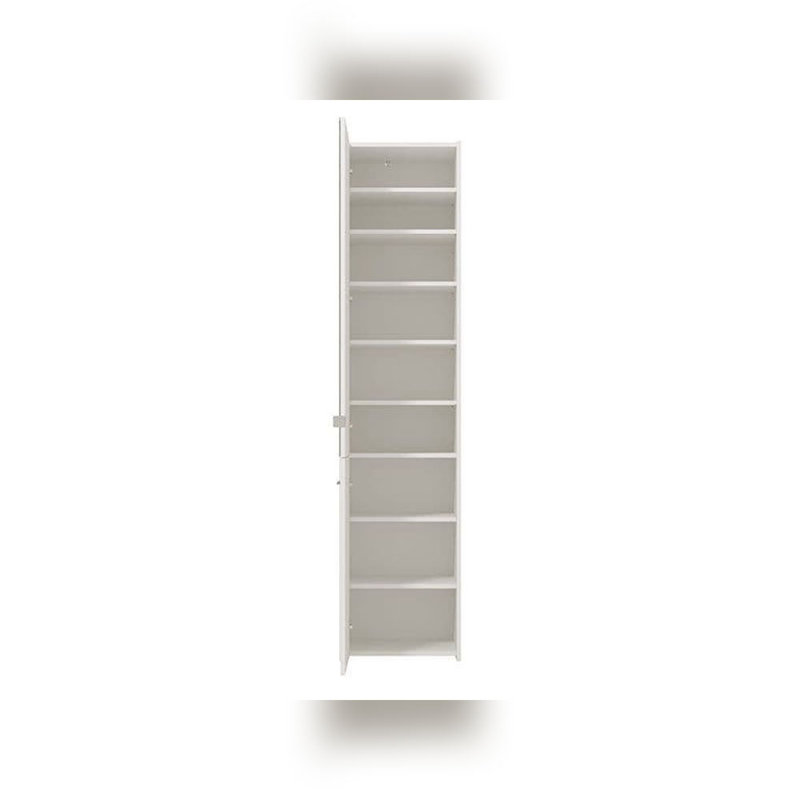 30 Pair Shoe Storage Cabinet, White