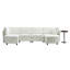 Johannes 251.46cm 6-Seater Chenille Corner Sofa with Under-Seat Storage-1436306810