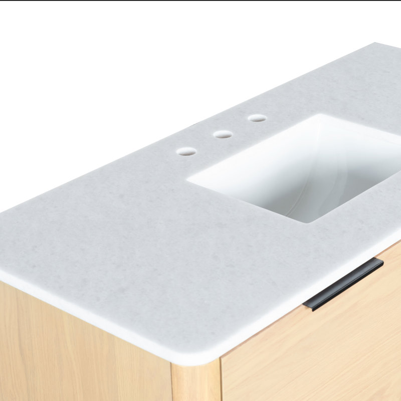 Meuble-lavabo simple 48 po Tahani, Naturel