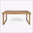 Outdoor 69" Solid Wood Dining Table-1623320907