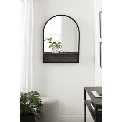 Rhawnhurst Metal Mirror with Shelves