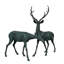 Deer Bronze Garden Statue