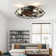 20" Low Profile Caged Flush Mount Ceiling Fan With Light Kit and Remote Control, 6-Speed Reversible