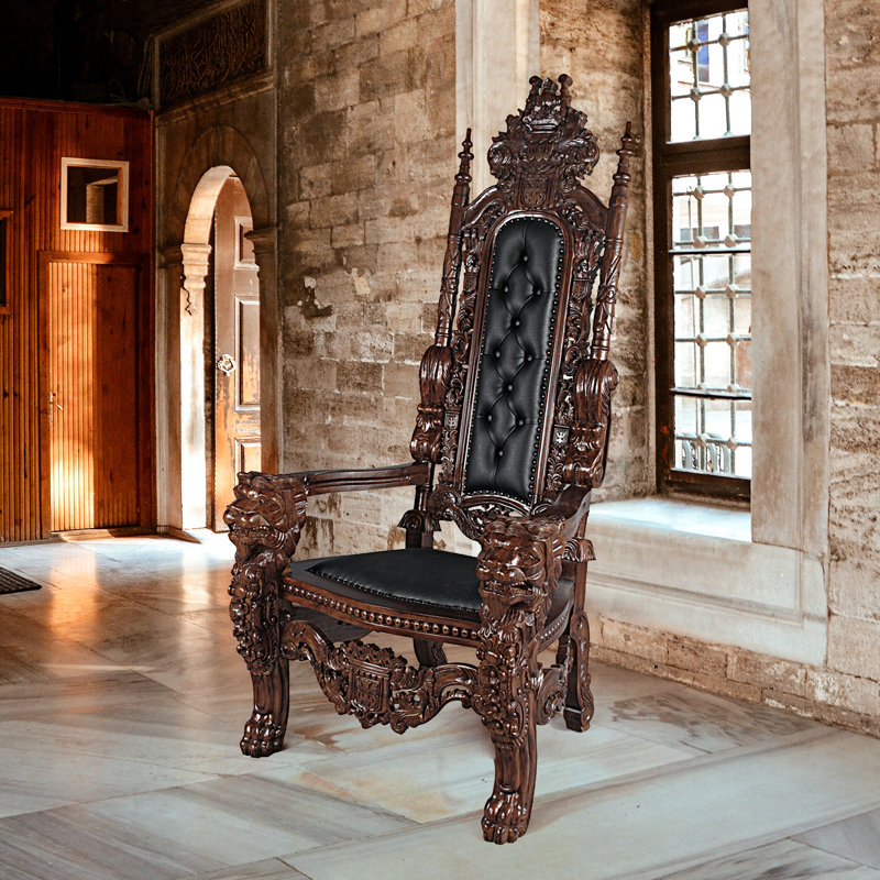 Lord Raffles Throne Leather Armchair