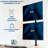 Dual Vertical Monitor Desk Mount