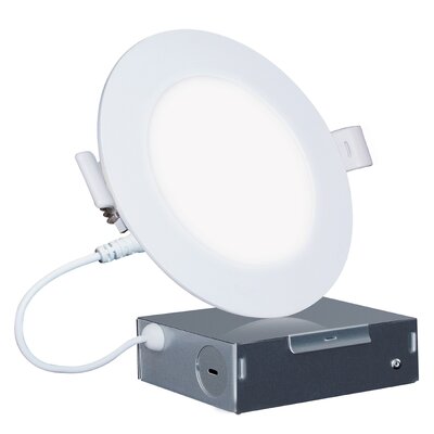 6"" Ultra Slim 6000K IC LED Canless Recessed Lighting Kit -  Infibrite, IB-002-6-12W-HLW